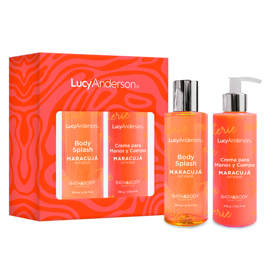 LUCY ANDERSON SET BODY SPLASH MARACUJA INTENSE Y CREMA DE MANOS